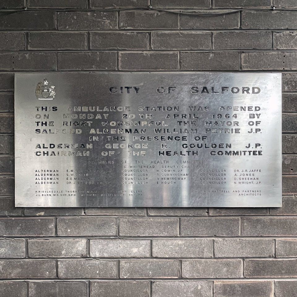 Commemorative plaque.