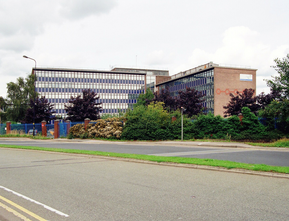 Main office building. View from Ashburton Road West