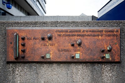 Weights and measures plaque from 1896.