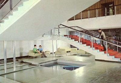 Postcard of grand stair c.1968.