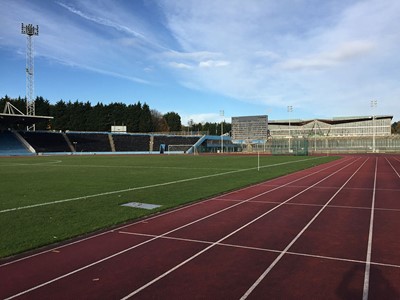 Stadium and sports centre.